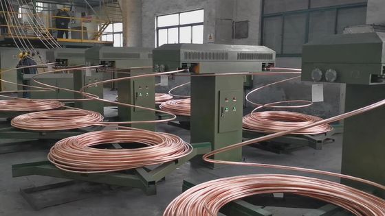 PVC 케이블을 위한 8000 톤의 연속 상향 구리 막대 기계